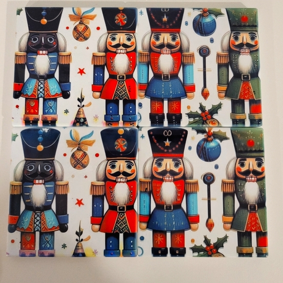 Hand designed Square coasters - Picture 3 of 4